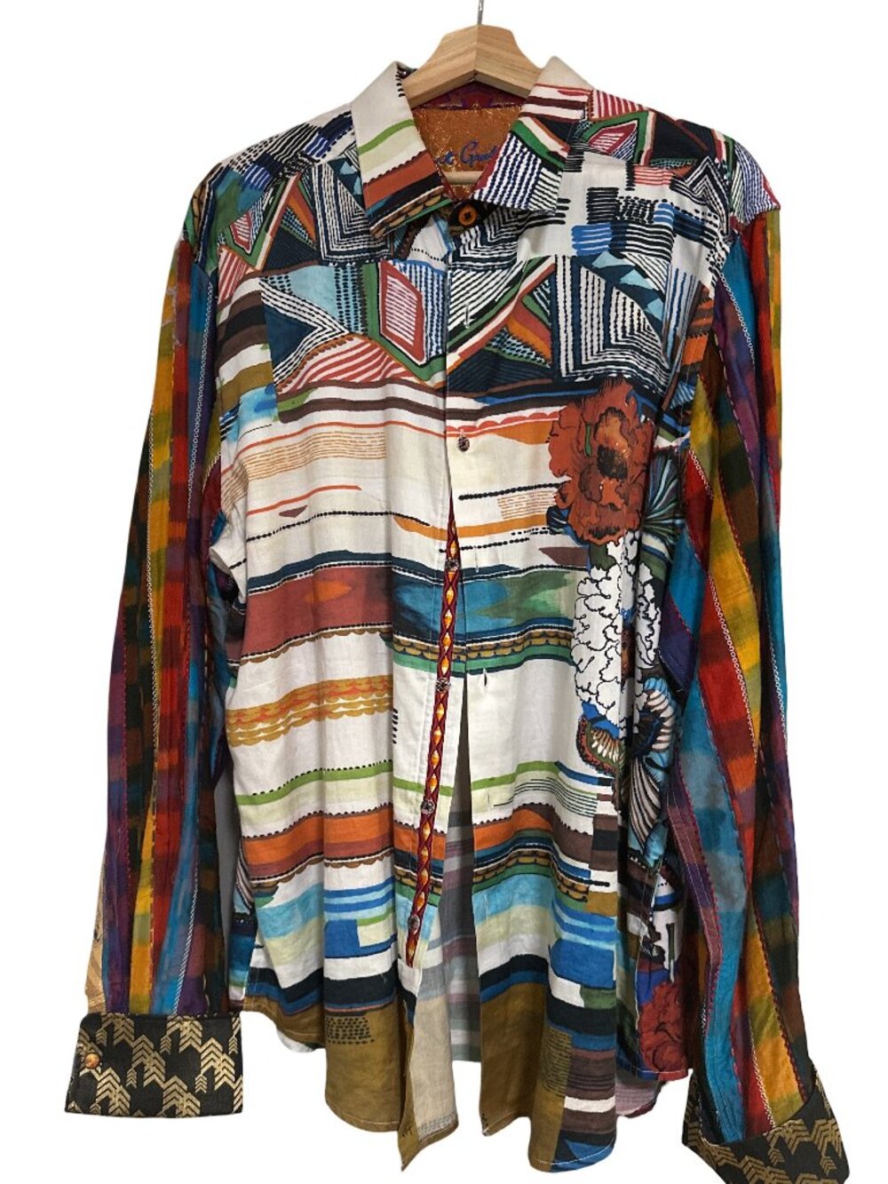 Robert Graham Limited Edition #02/614 Embroidered Shirt Mens XXL Classic Fit But